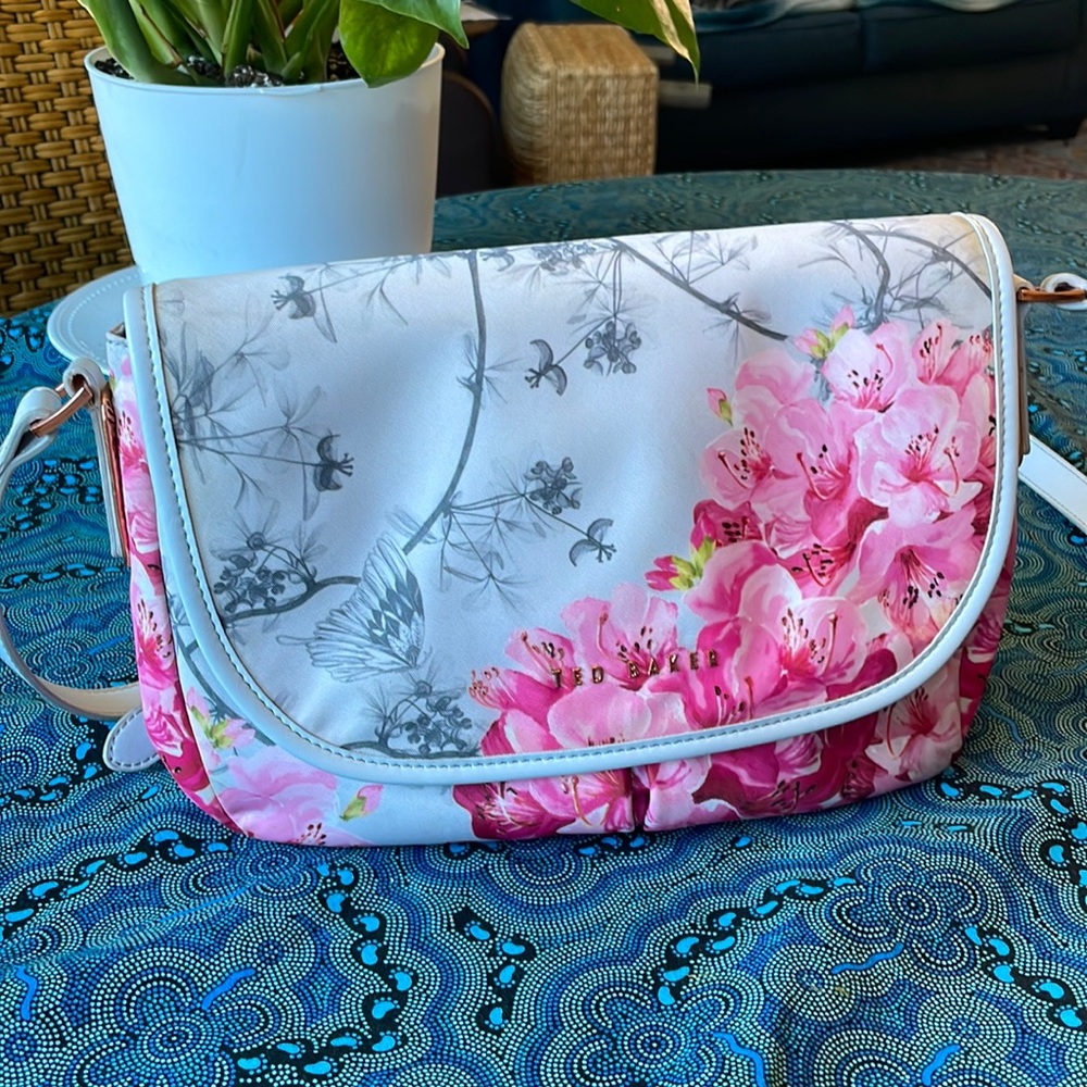 Ted Baker London Floral Nylon Satchel Crossbody bag